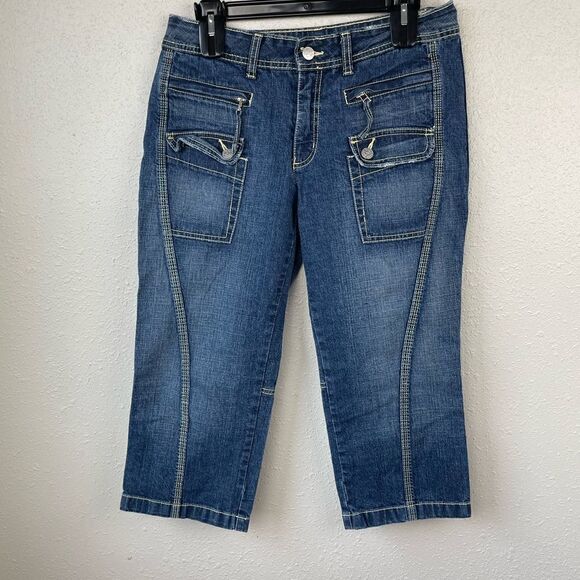 BCBGMaxAzria Jean Shorts Size S - Picture 1 of 5